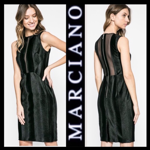 NWT Guess Marciano Black Cocktail Dress - Picture 1 of 9